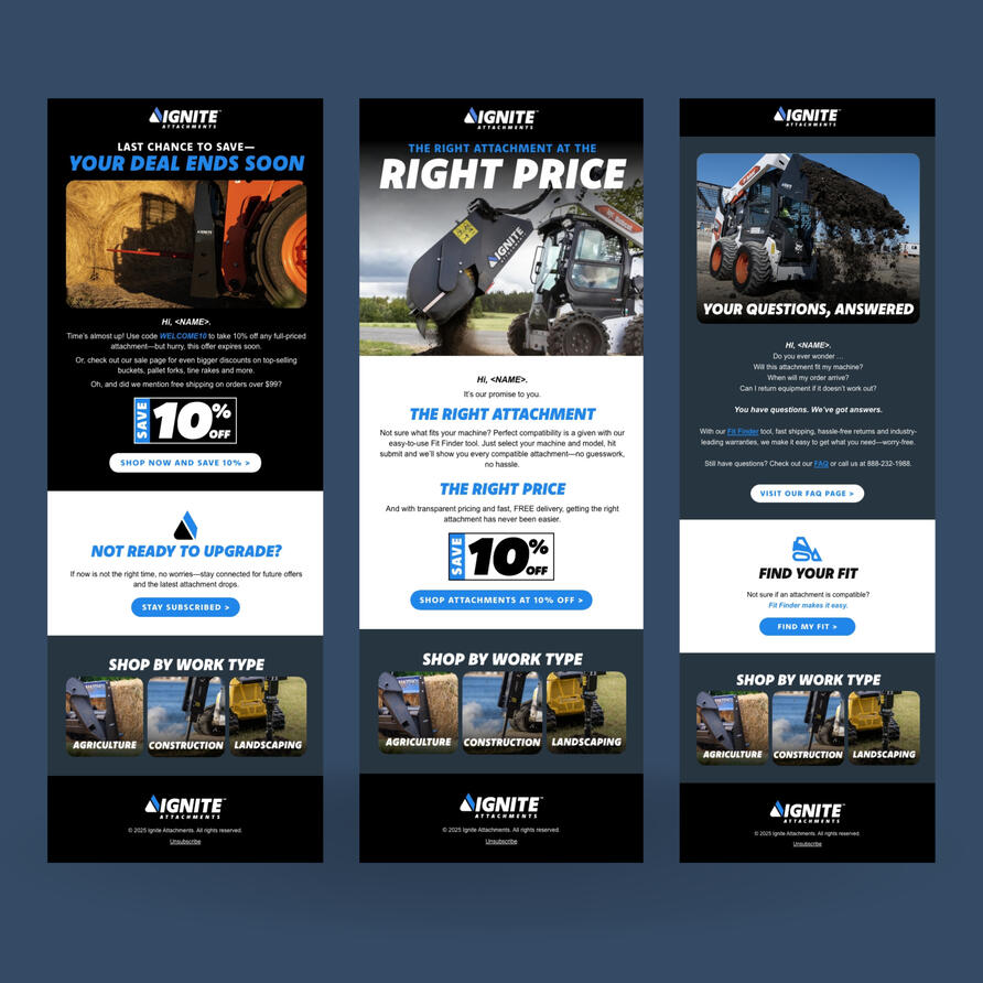 Ignite Attachments Email Campaign